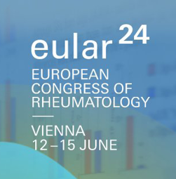 EULAR 2024 Congress logo with location and date