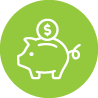 Piggy bank icon